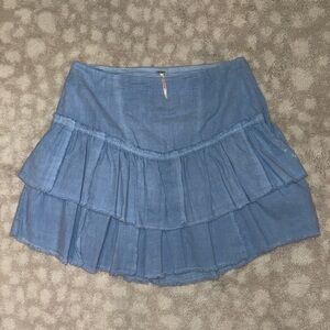 Free people denim skirt